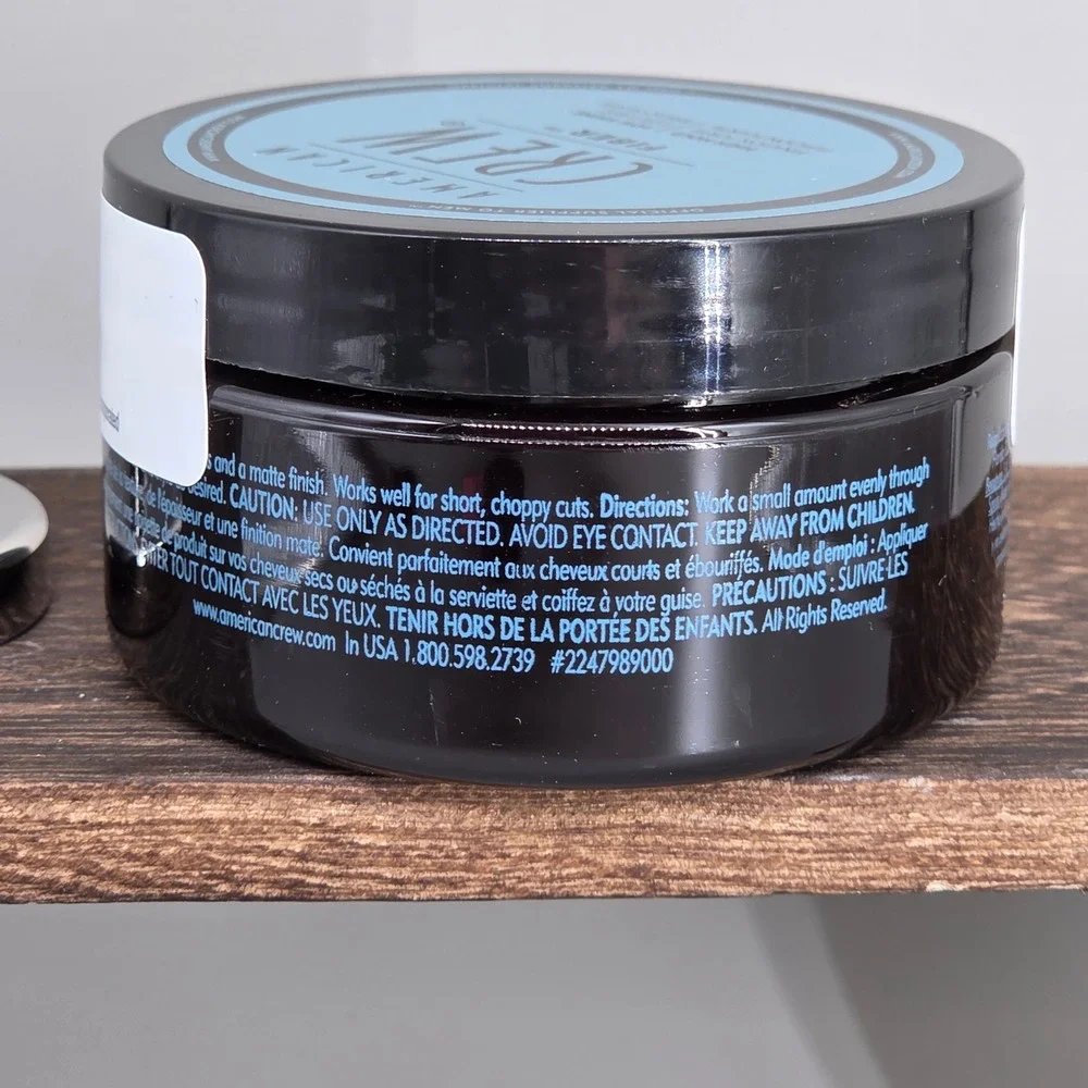 American Crew Fiber Hair Puck Men 3oz 2 Pack High Hold Low Shine Matte Finish